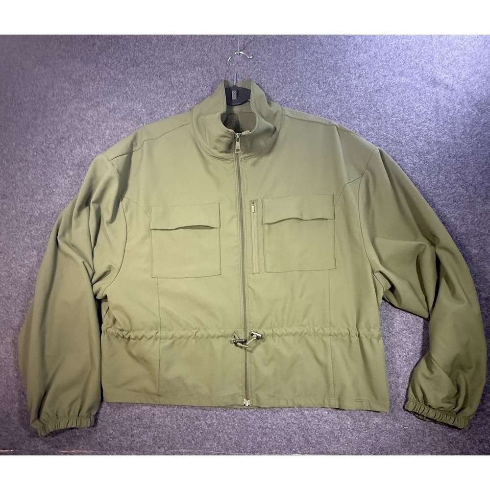 Beyond Yoga Olive Green Utility Jacket Size L
